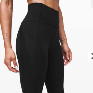 Lululemon Wunder Under Crop *Ribbed 23" Size 10